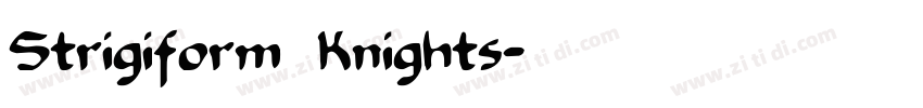 Strigiform Knights字体转换